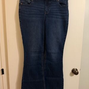 Maurices Mid-rise Dark Blue Flare Jeans size 12 Reg